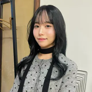 ロング カラー 岩橋 生和のヘアスタイル