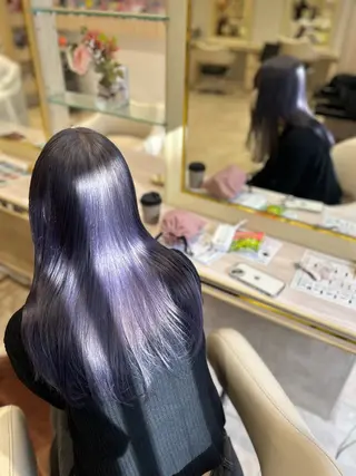 ロング 🤍縮毛矯正 髪質改善 ツヤ髪🤍のヘアスタイル