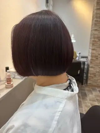 ショート カラー ヘアカラー&縮毛矯正 STAR☆RIVERのヘアスタイル