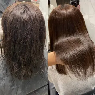 ロング カラー パーマ ヘアアレンジ メンズ 新宿⌇韓国風ヘア ⌇透明感カラーのヘアスタイル