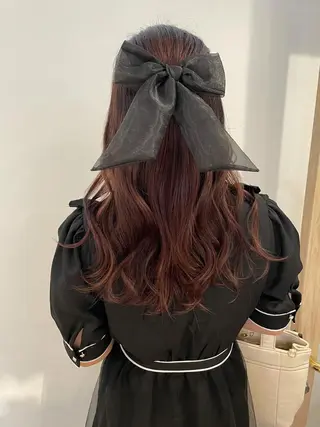 ロング カラー 佐藤 永夏のヘアスタイル
