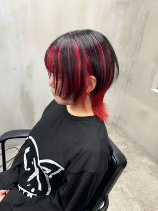 ミディアム カラー ヘアアレンジ S.BLOOM 川崎 翔哉のヘアスタイル