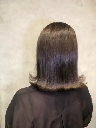 ミディアム カラー 野咲き 美容室のマツエク・マツパデザイン