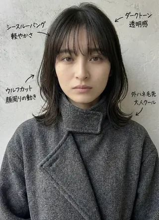 ミディアム 口コミ150件超え 💬☘️笹岡航太のヘアスタイル