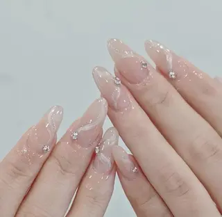 ネイル By moonネイル 🌷ワンホン/韓国風のネイルデザイン