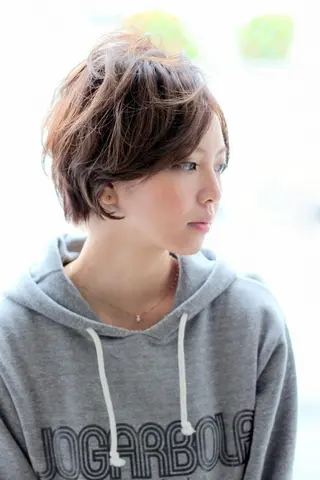 ショート カラー パーマ 村上 貴徳のヘアスタイル