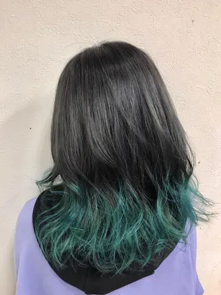 カラー ダブルスキルエクステ /羽エクステ白石宇由のヘアスタイル