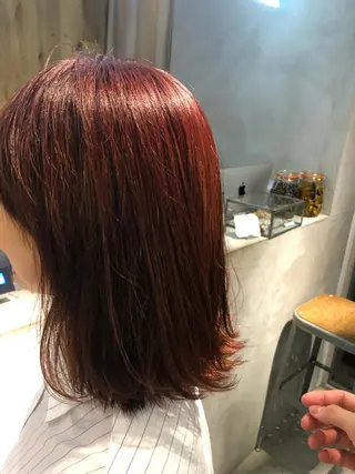 ミディアム 🟩くすみカラー/ボ ブ/ショート/大司のヘアスタイル