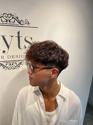 ショート カラー パーマ メンズ 💈men's💈 satoru中目黒のヘアスタイル