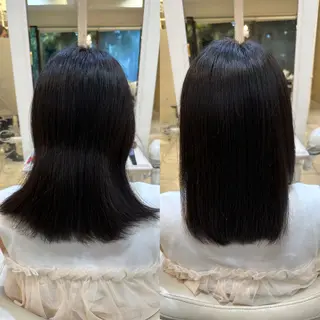 セミロング ツヤ重視 ワンカラー🫧Mioのヘアスタイル