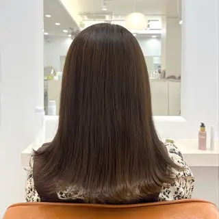 カラー りな🪽カット /縮毛/透明感カラーのヘアスタイル