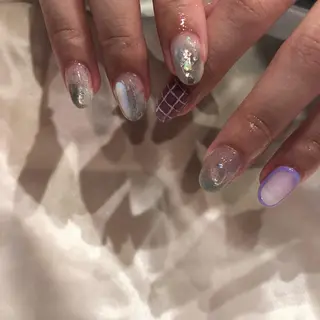 ネイル パラあり！フィルイン 美フォルムのネイルデザイン