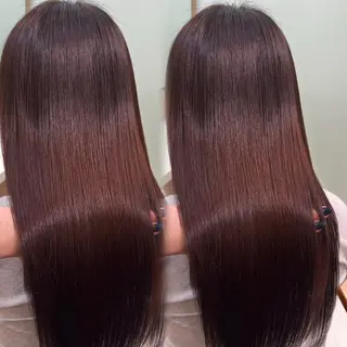 ロング ‪🤎艶感ベージュ/ ミルクティー‪🤎のヘアスタイル