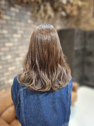 セミロング カラー ヘアアレンジ ✨艶髪✖癒し✨🍀 miyazawaのヘアスタイル