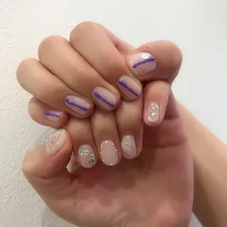 ロング カラー ヘアアレンジ キッズ ネイル マツエク・マツパ 福田 加奈のネイルデザイン