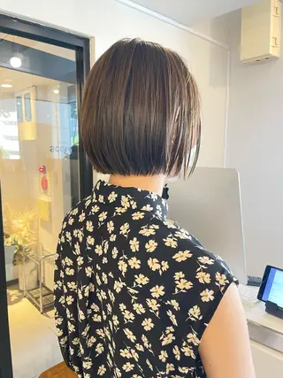 ショート カラー ヘアアレンジ ボブ/ミニボブ/ 立河今日子のヘアスタイル