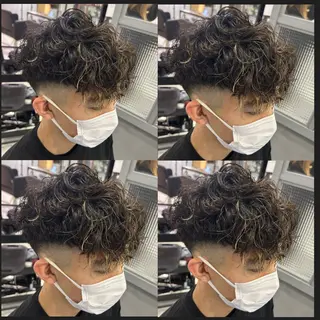 ショート 🔥メンズパーマ 特化 渡辺一翔のヘアスタイル