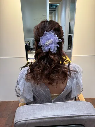 セミロング ヘアアレンジ マンツーマン 縮毛矯正/マユコのヘアスタイル