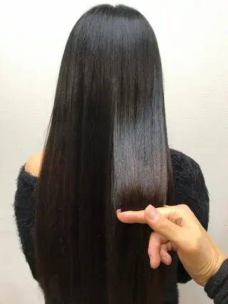 ロング パーマ 吉森 満俊のヘアスタイル