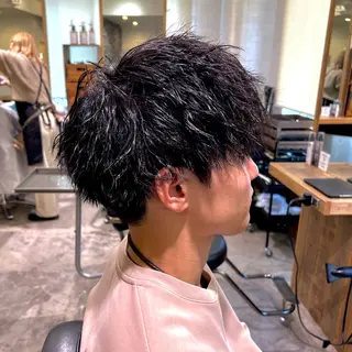 ショート パーマ メンズ ノグチ ナツコのヘアスタイル