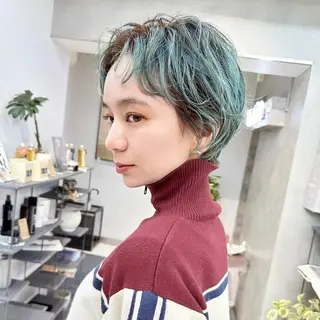 ショート カラー ハイトーンカラー/ さらさのヘアスタイル