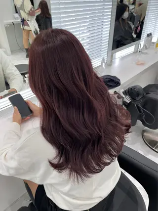 セミロング カラー ヘアアレンジ 🫧モテる💗ダメー ジレスハイトーン🫧のヘアスタイル