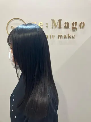 ロング カラー ヘアアレンジ キッズ 横浜関内髪質改善 re:Magoのヘアスタイル