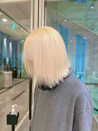 ミディアム ryona🎀 /ボブ/ブロンドのヘアスタイル