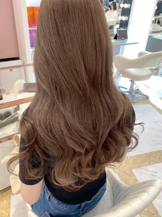 ロング Su-chi-🧴 /ミルクティーカラーのヘアスタイル