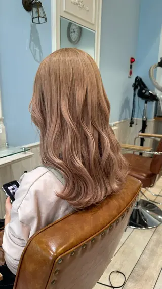ロング ヘアアレンジ 艶カラー👾ブリーチ なし暖色👾ユースケのヘアスタイル
