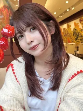ロング カラー VIEW EHIME 齋藤  あつきのヘアスタイル