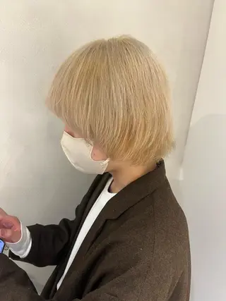 ショート 透明感カラー/似合わ せカット/大島実加永のヘアスタイル