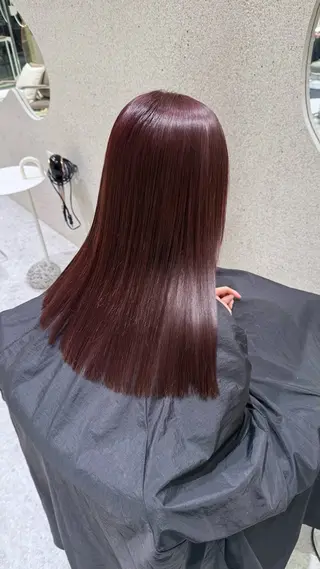 ロング カラー Akari暖色カラー /レイヤーカットのヘアスタイル
