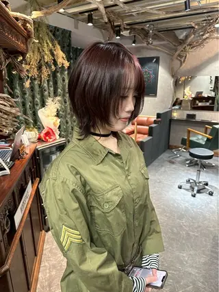 ショート レイヤーブリーチ特化 ホワイト専門/岸のヘアスタイル