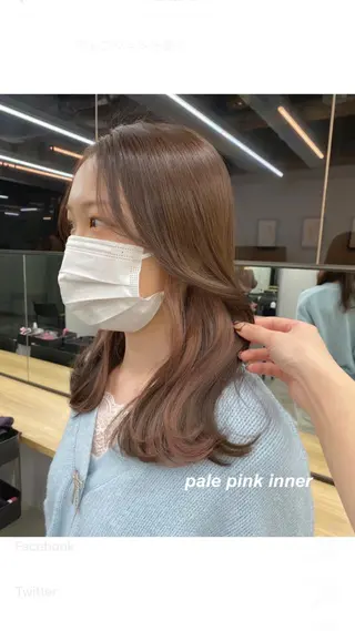 セミロング ナガイ アヤのヘアスタイル