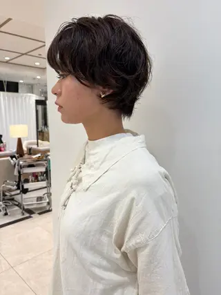 ショート パーマ メンズヘア/レイヤー /ボブ山内春輝のヘアスタイル