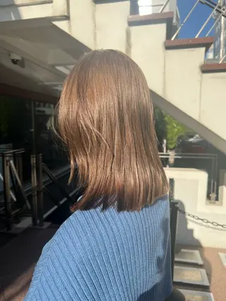 ミディアム カラー 圧倒的デザイン力 店長🎨RENAのヘアスタイル