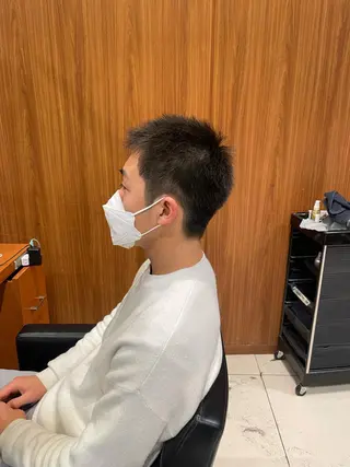ショート メンズ 髙田 千華 髪質改善ストレートのヘアスタイル