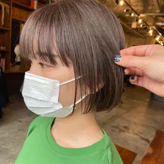 ショート カラー 透け感カラー/ momo🦕🌱のヘアスタイル