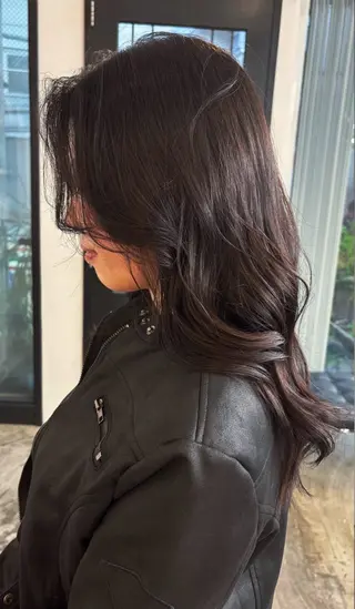 セミロング みぞぐち じゅりのヘアスタイル