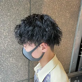 パーマ メンズ 渋谷/フェード/ 國分 翔のヘアスタイル