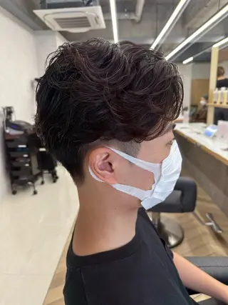 ショート パーマ メンズ 💈メンズ特化 美容師サキ💈のヘアスタイル