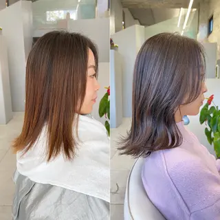 セミロング パーマ 滝沢 嵩大のヘアスタイル
