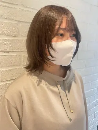ミディアム カラー hisano / ハイトーン･透明感のヘアスタイル
