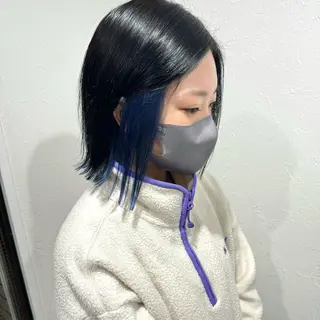 ミディアム カラー shiho .のヘアスタイル