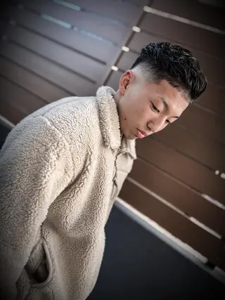パーマ メンズ 守屋 智紀のヘアスタイル