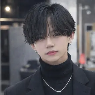 ショート メンズ 曲がる縮毛矯正 🇰🇷りょうのヘアスタイル