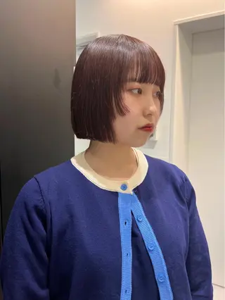 ショート カラー ヘアアレンジ satsuki 暖色・ブラウンカラーのヘアスタイル