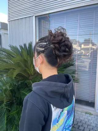 セミロング ヘアアレンジ Felice Erikaのヘアスタイル