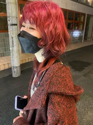 ロング カラー 千 田のヘアスタイル